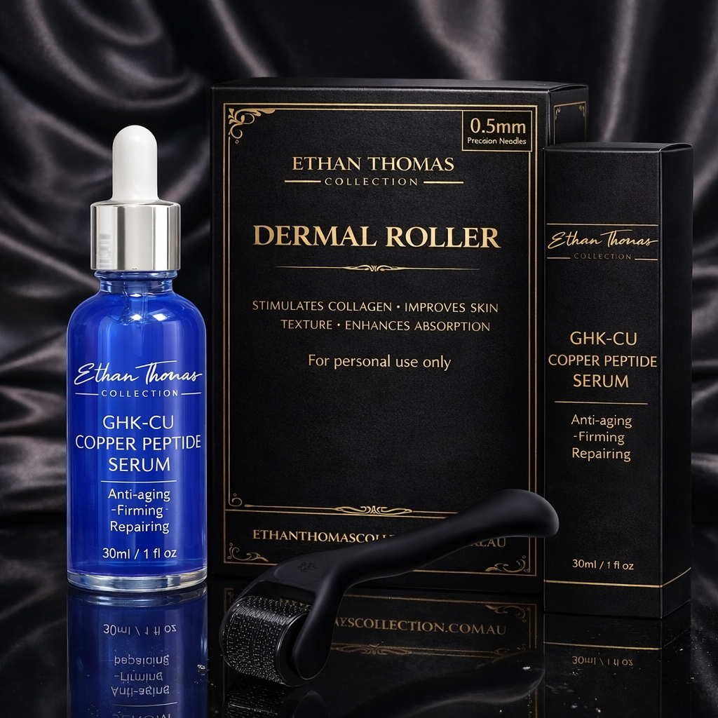 GHK-CU Copper peptide serum 30ml + Dermall roller kit